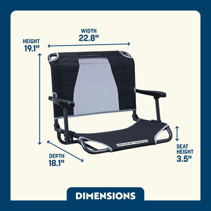 Big Comfort Stadium Chair™ with Armrests - Travel Edit