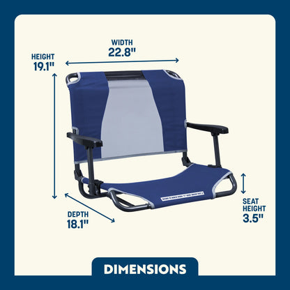 Big Comfort Stadium Chair™ with Armrests - Travel Edit