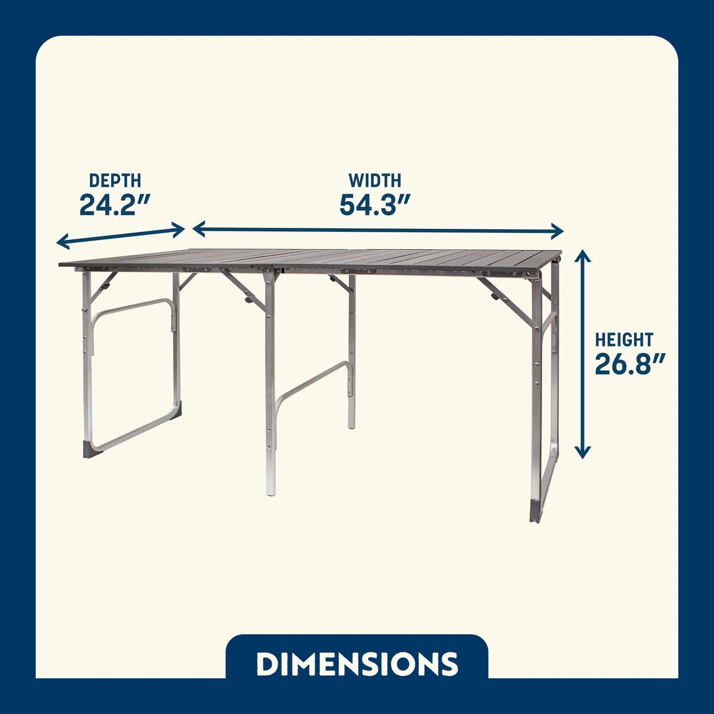 Slim-Fold Table - Classic Finish