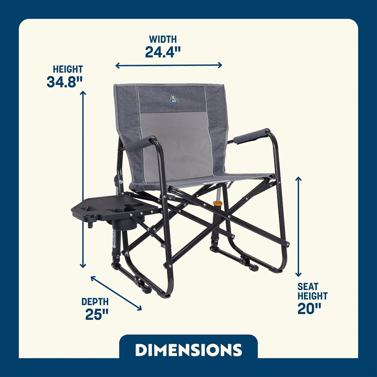 Freestyle Rocker™ with Side Table - Home Choice