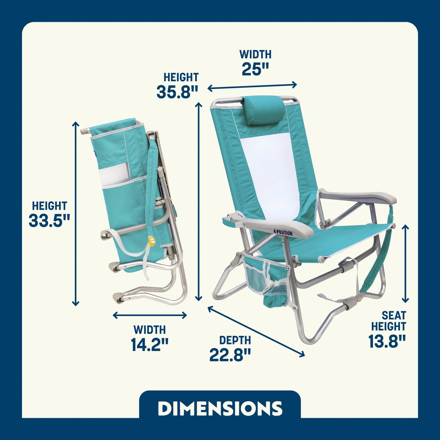 Bi-Fold Beach Chair™ - Simple Edit