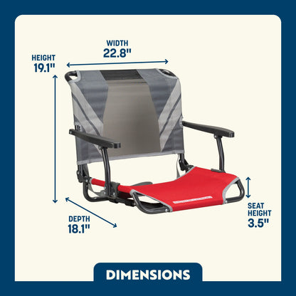 Big Comfort Stadium Chair™ with Armrests - Travel Edit