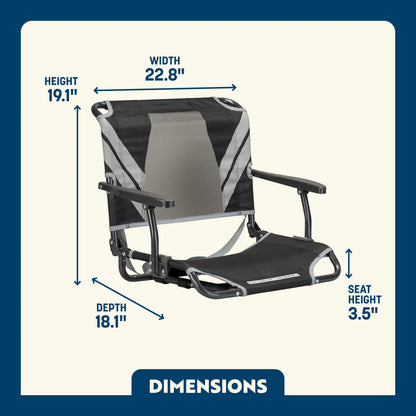Big Comfort Stadium Chair™ with Armrests - Travel Edit