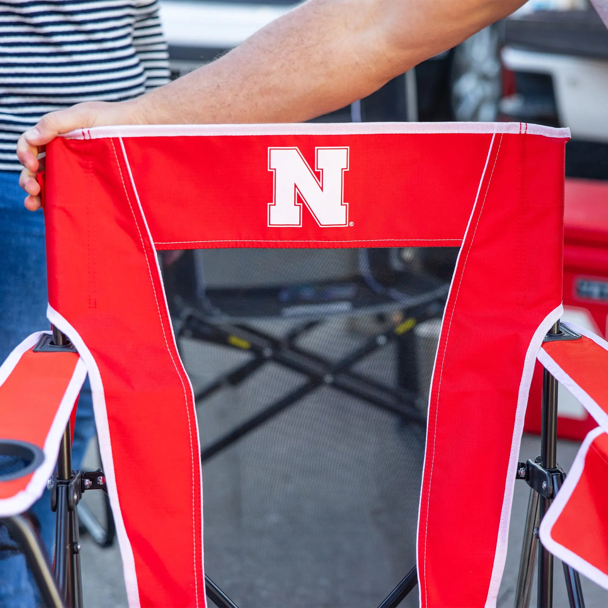 College Comfort Pro Rocker™ - Nebraska Cornhuskers - Easy Set