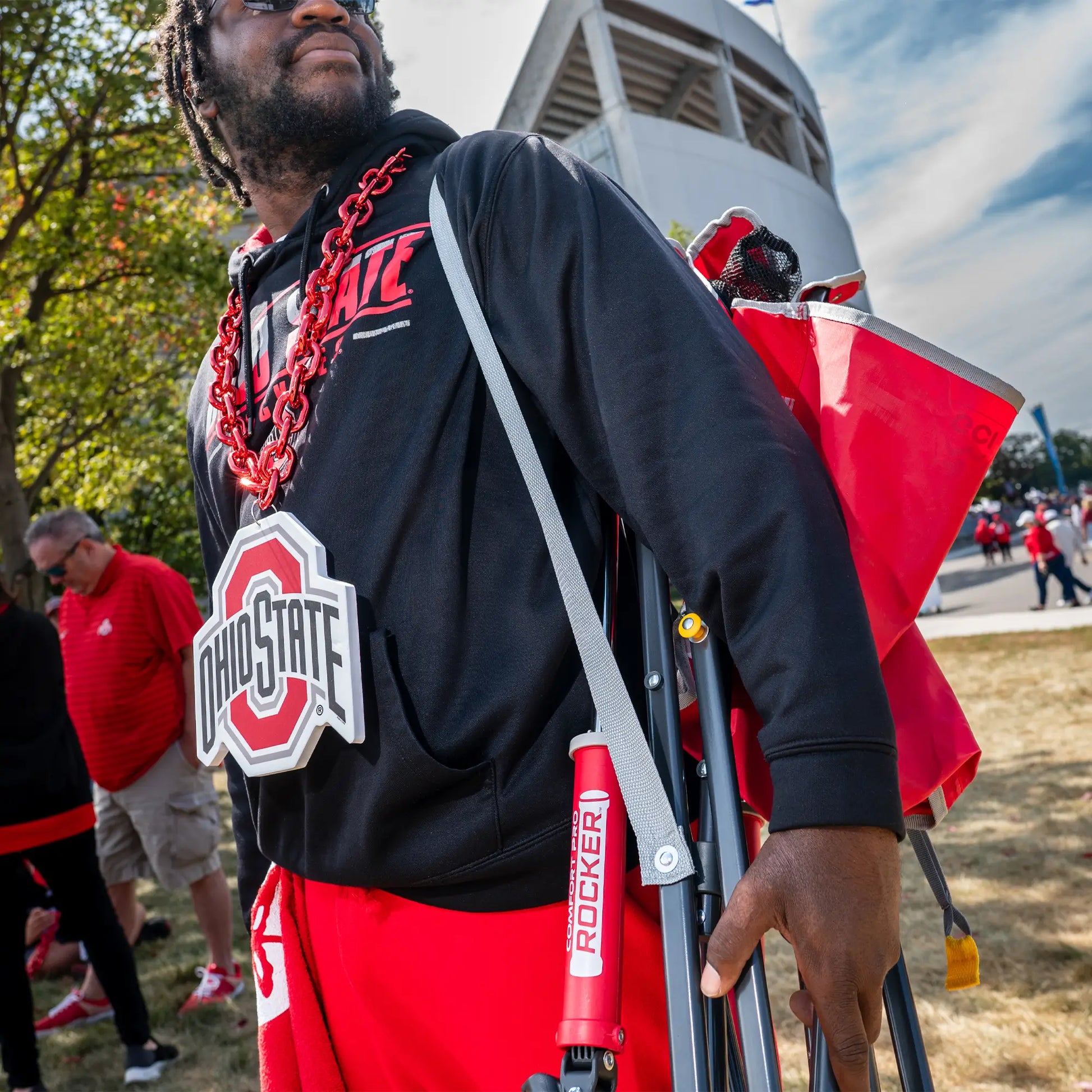 College Comfort Pro Rocker™ - Ohio State Buckeyes - Home Choice