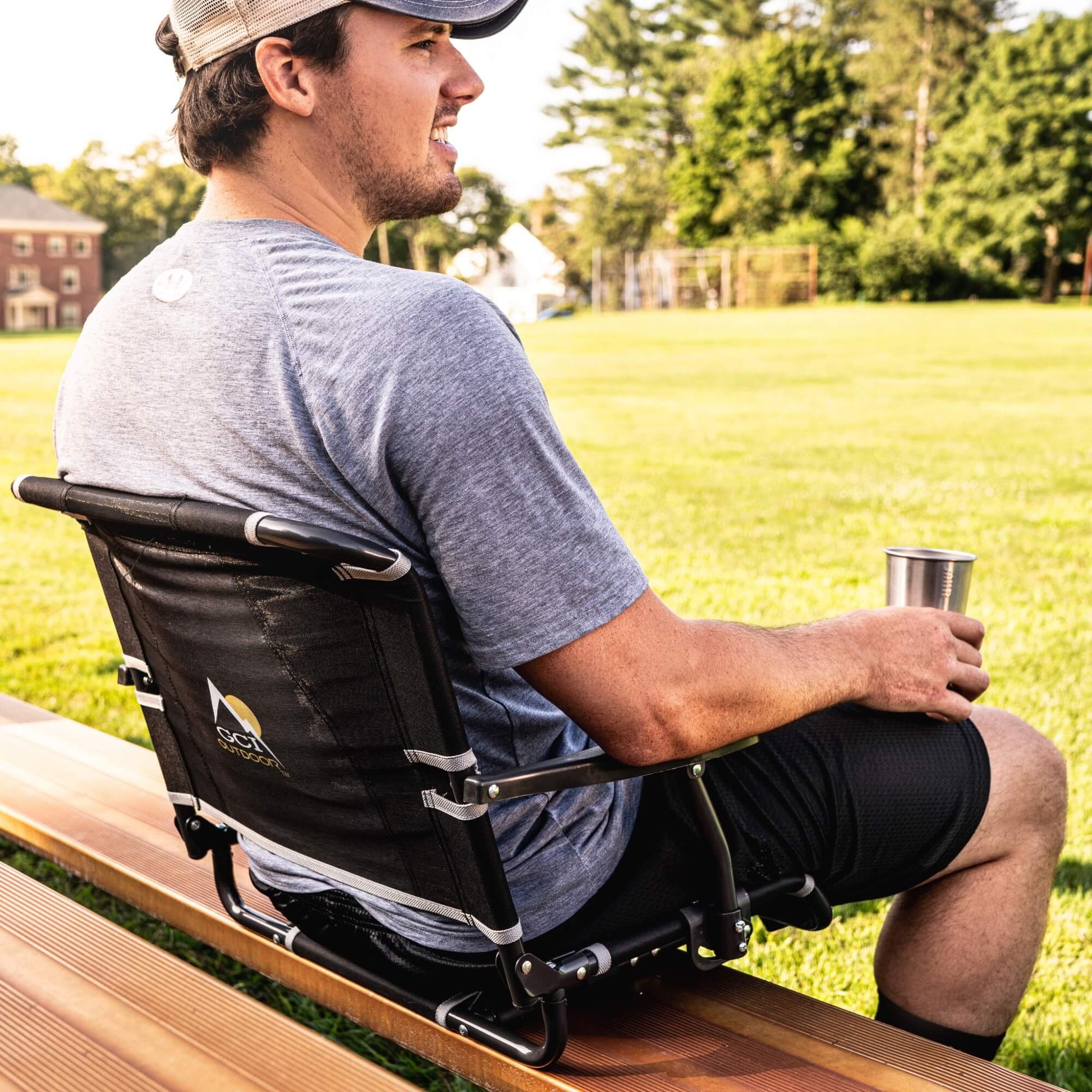 Big Comfort Stadium Chair™ with Armrests - Travel Edit