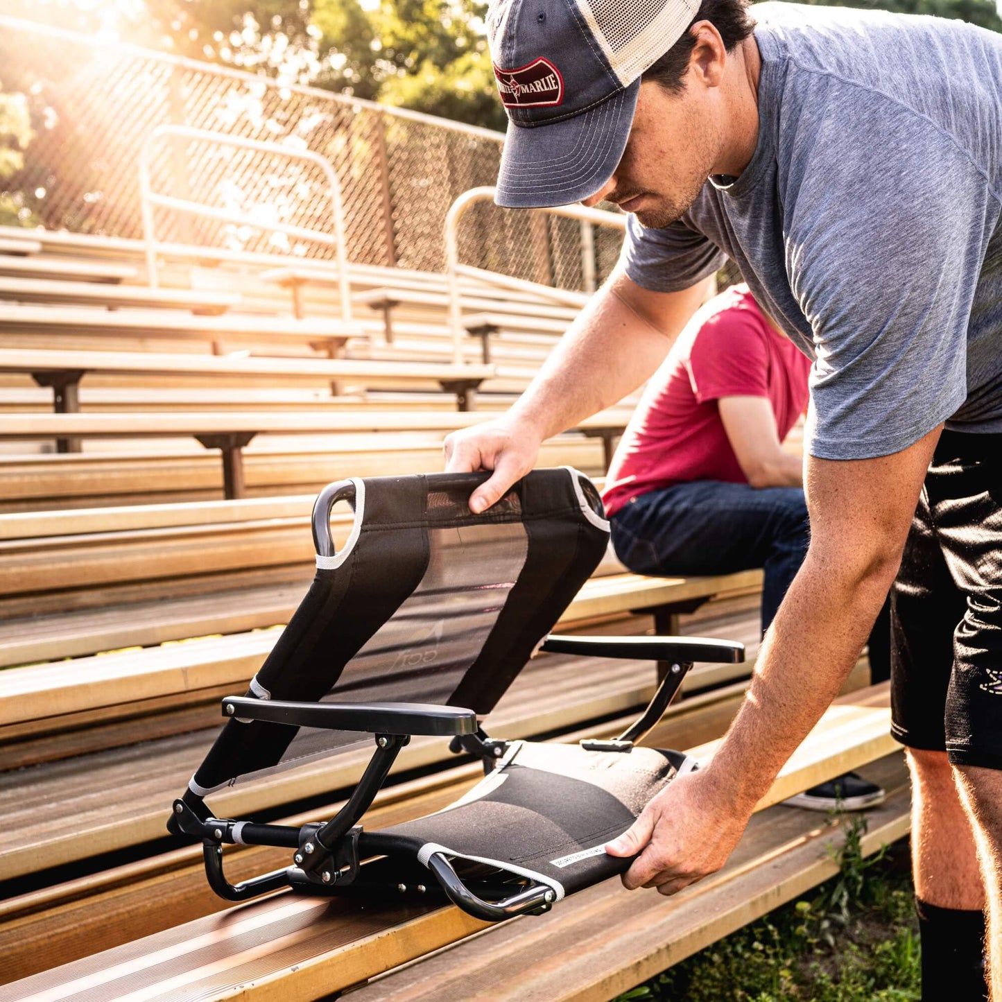 Big Comfort Stadium Chair™ with Armrests - Travel Edit